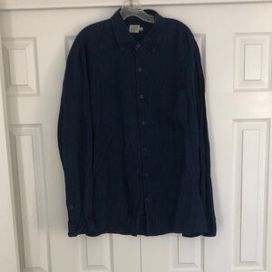 Faherty Indigo Button-Down Shirt